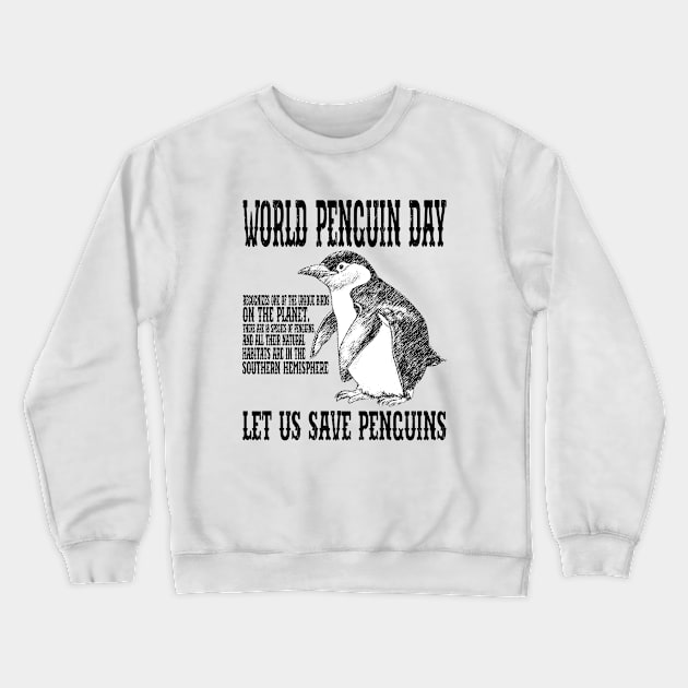 let us save penguins Crewneck Sweatshirt by ANNATEES